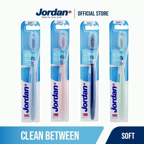 [Có Quà Tặng Giá Trị] 1 Bàn Chải Jordan Clean Between Model 2021 Tặng Chỉ Nha Khoa Jordan