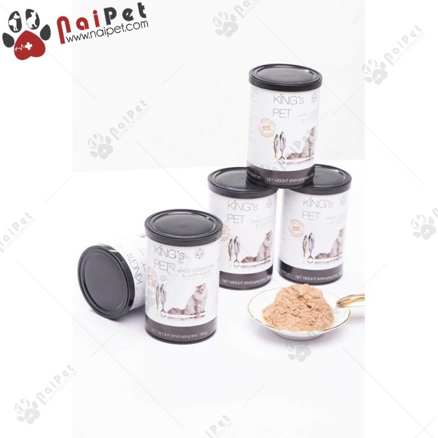 Pate Hỗn Hợp King’s Pet Cho Chó Mèo Lon 380g