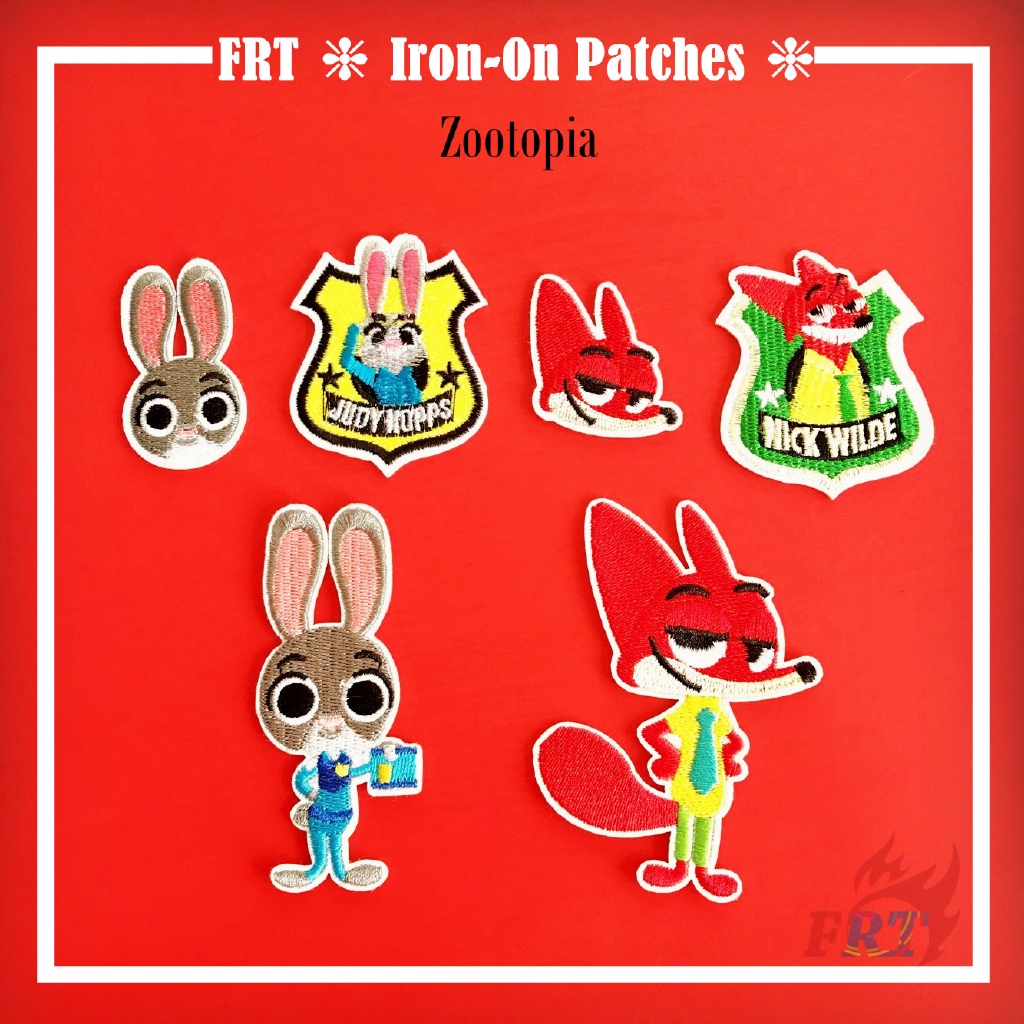 Miếng vá quần áo DIY bằng vải họa tiết hoạt hình Disney Zootopia xinh xắn