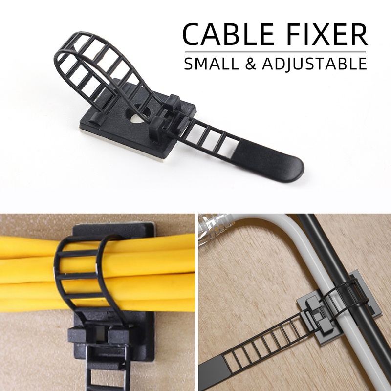 Kẹp Nhựa Cố Định Dây Cáp Tai Nghe 2 Màu Sắc Tùy Chọn