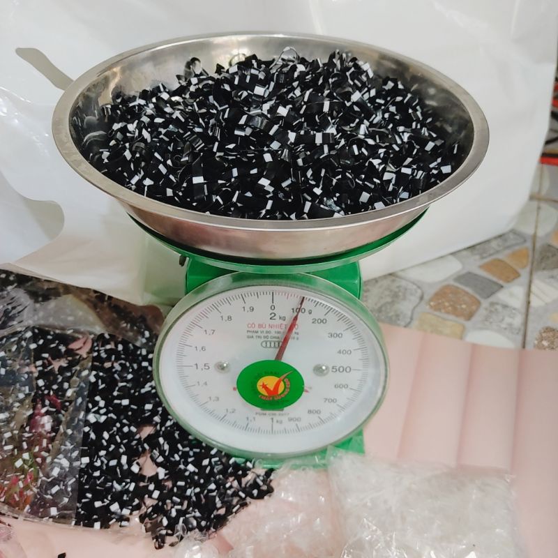 Thun cột tóc đen,nhiều màu,trong suốt