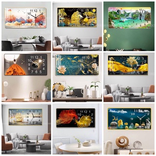 Tranh đồng hồ treo tường tráng gương quà tặng tết tân gia nhà (Tặng Pin và đinh 3 chân).