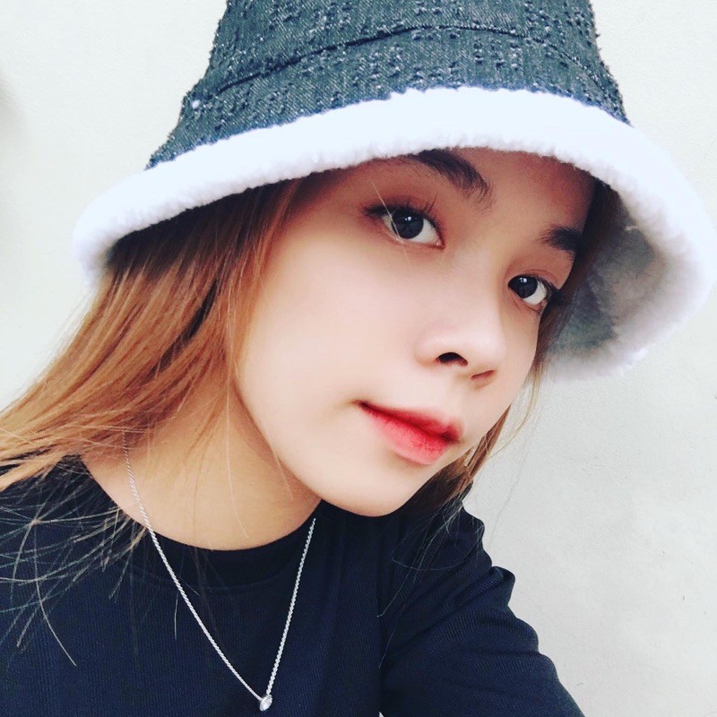 Nón bucket đội 2 mặt hình thỏ dễ thương