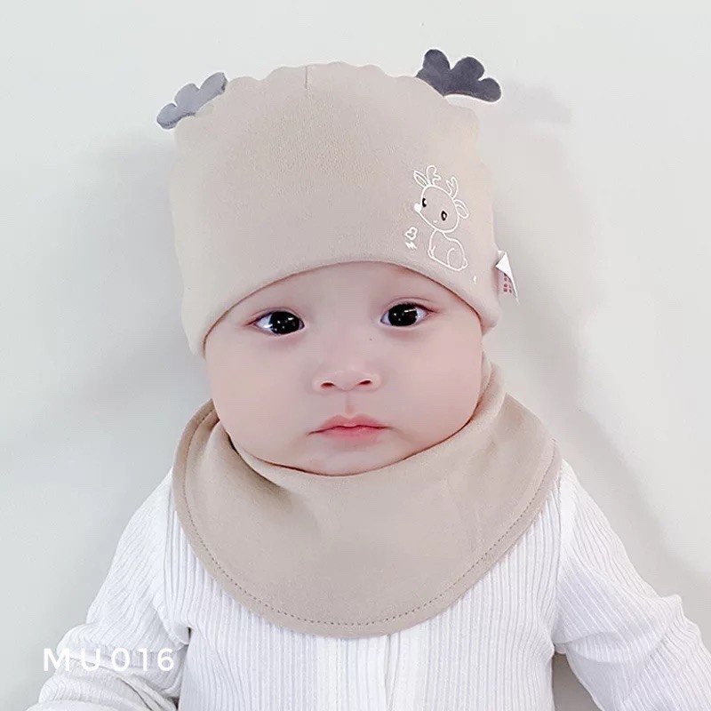 Set mũ yếm cho bé 0-12m MU016
