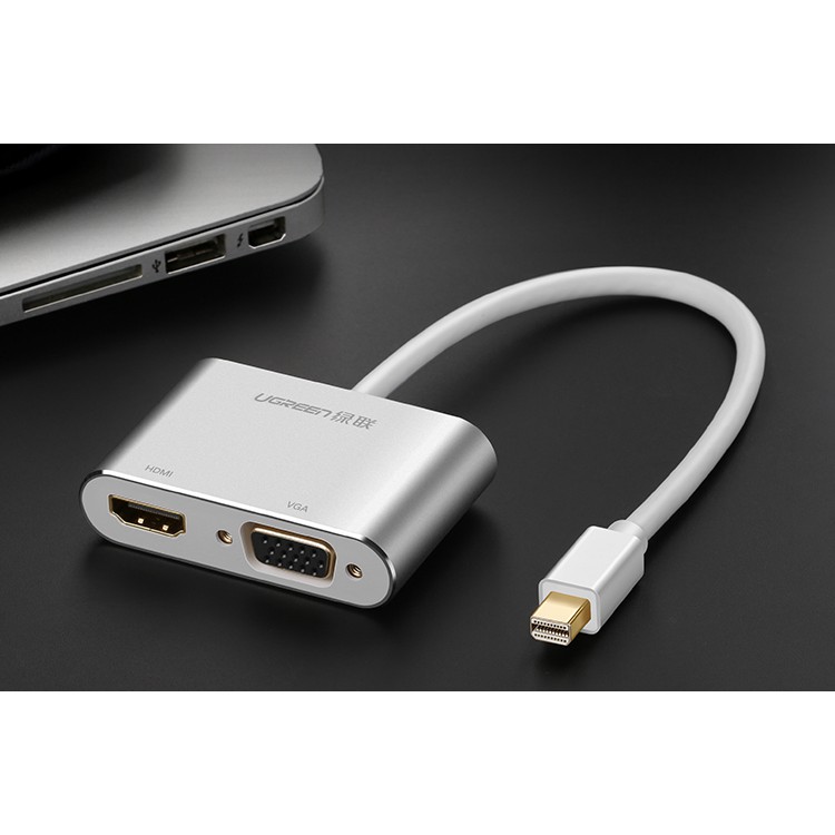 Cáp Chuyển Mini Displayport Sang HDMI và VGA UGREEN 20421 - Hàng Chính Hãng bảo Hành 18 Tháng