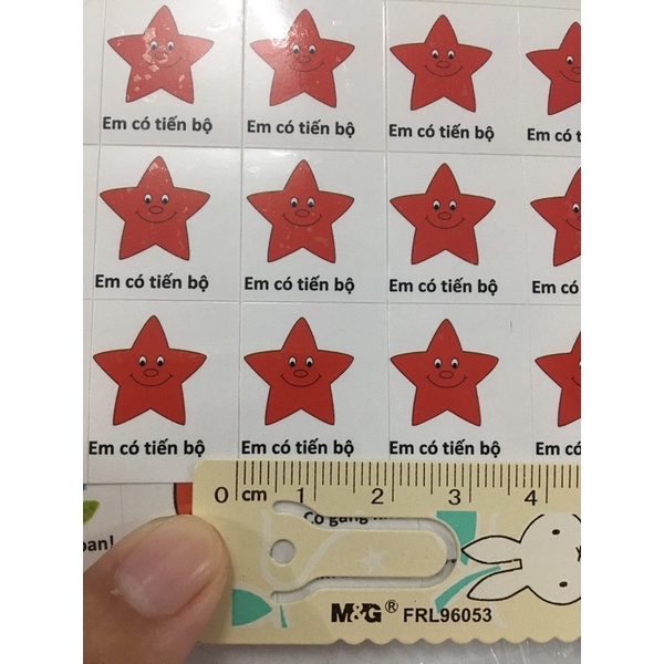 Stickers khen thưởng tiếng việt khích lệ các con