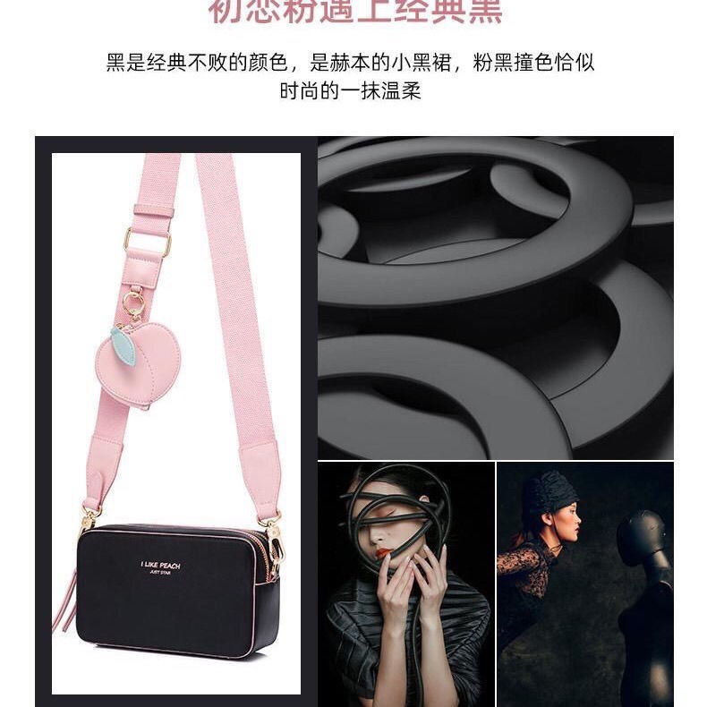 Túi Nhỏ Đeo Chéo Túi Máy Ảnh Băng Thông Rộng Dễ Thương Mùa Hè