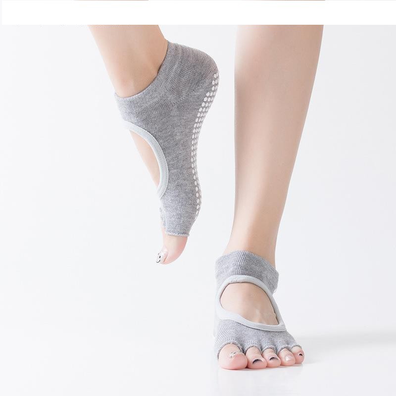 Tất Tập Yoga , Tất Vớ Hở Lưng , Hở Ngón Chống Trơn Trượt Hỗ Trợ Tập Yoga