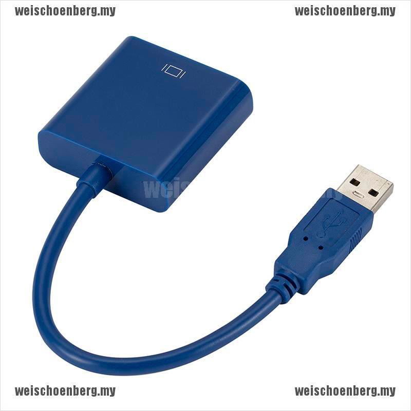 Cáp chuyển đổi âm thanh video từ usb 3.0 sang Vga cho Windows 7/8/10 PC 1080P