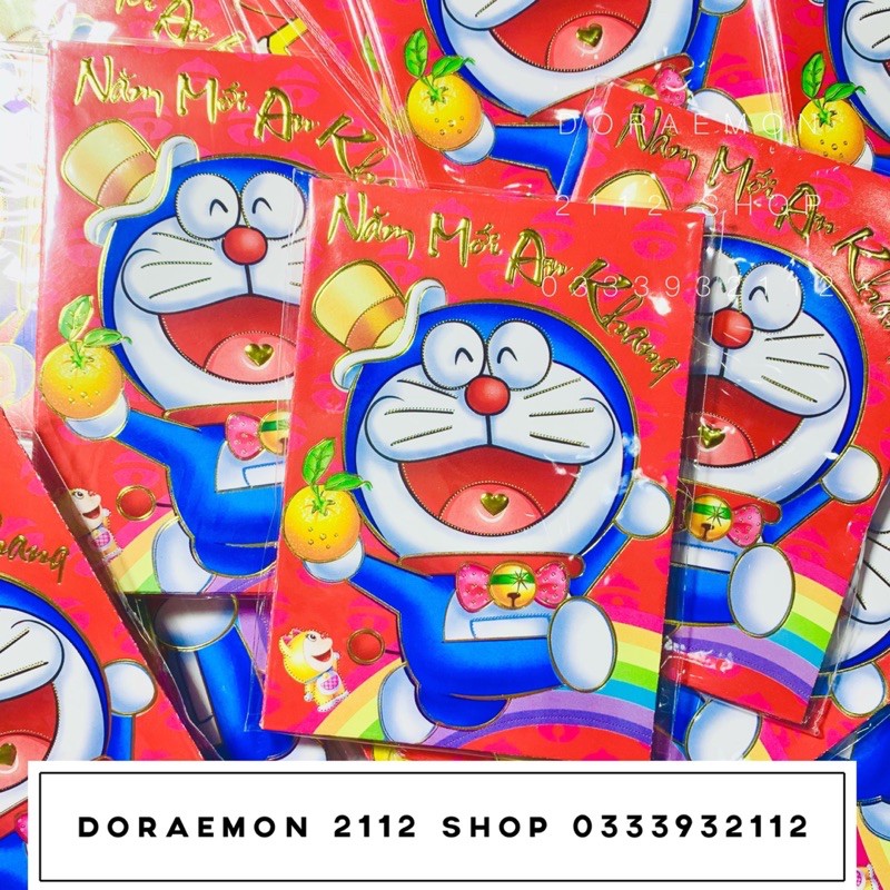 Combo 10 Bao lì xì cho Fan DORAEMON Đô Rê Mon TẾT 2023