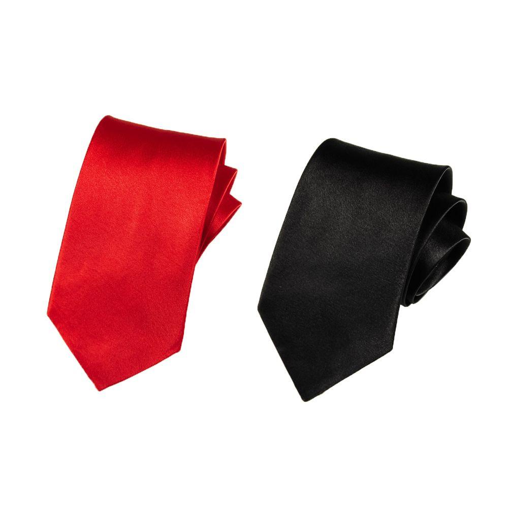 Cà Vạt Vải Satin Màu Trơn Phong Cách Cổ Điển Cho Chú Rể