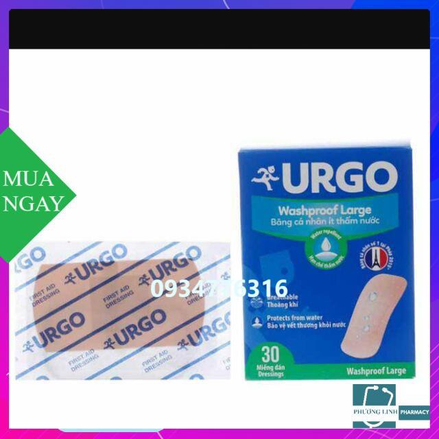 hộp 30 miếng lớn băng cá nhân urgo