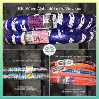 LỐP XE MÁY Wave Alpha đời mới, Wave RS/RSX/S110, Wave cá các loại IRC Inoue, DRC Đà Nẵng, Kenda
