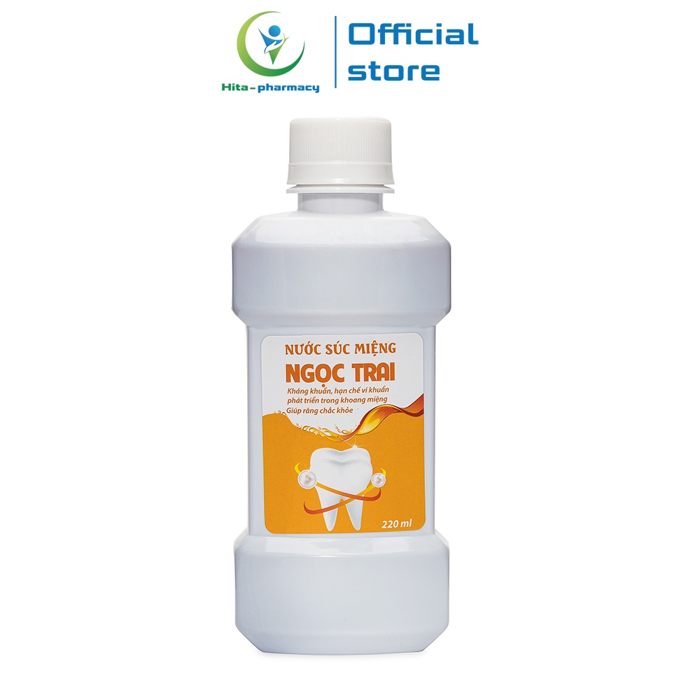 Nước súc miệng Ngọc Trai MT Pharco thảo dược giảm hôi miệng, kháng khuẩn 220ml