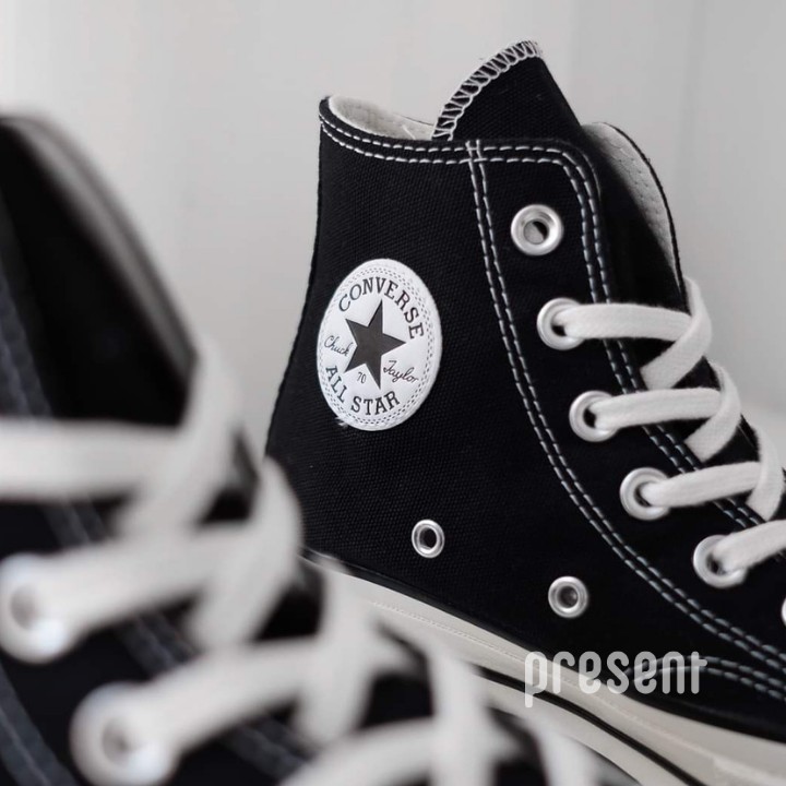 [FREESHIP - HÀNG AUTH KÈM BILL] Giày Sneakers Converse 1970s Black White Cao Cổ - Present Original Sneakers | BigBuy360 - bigbuy360.vn