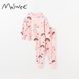 Mã 6103 bộ đồ dài tay ngựa pony cầu vồng của Malwee cho bé gái