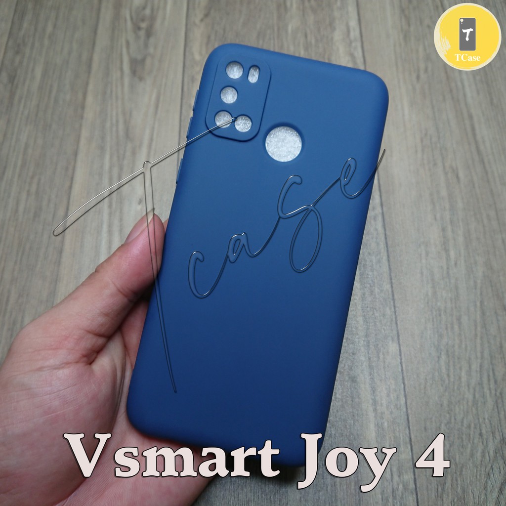 Ốp lưng Vsmart Joy 4 dẻo đơn màu Có gù bảo vệ camera