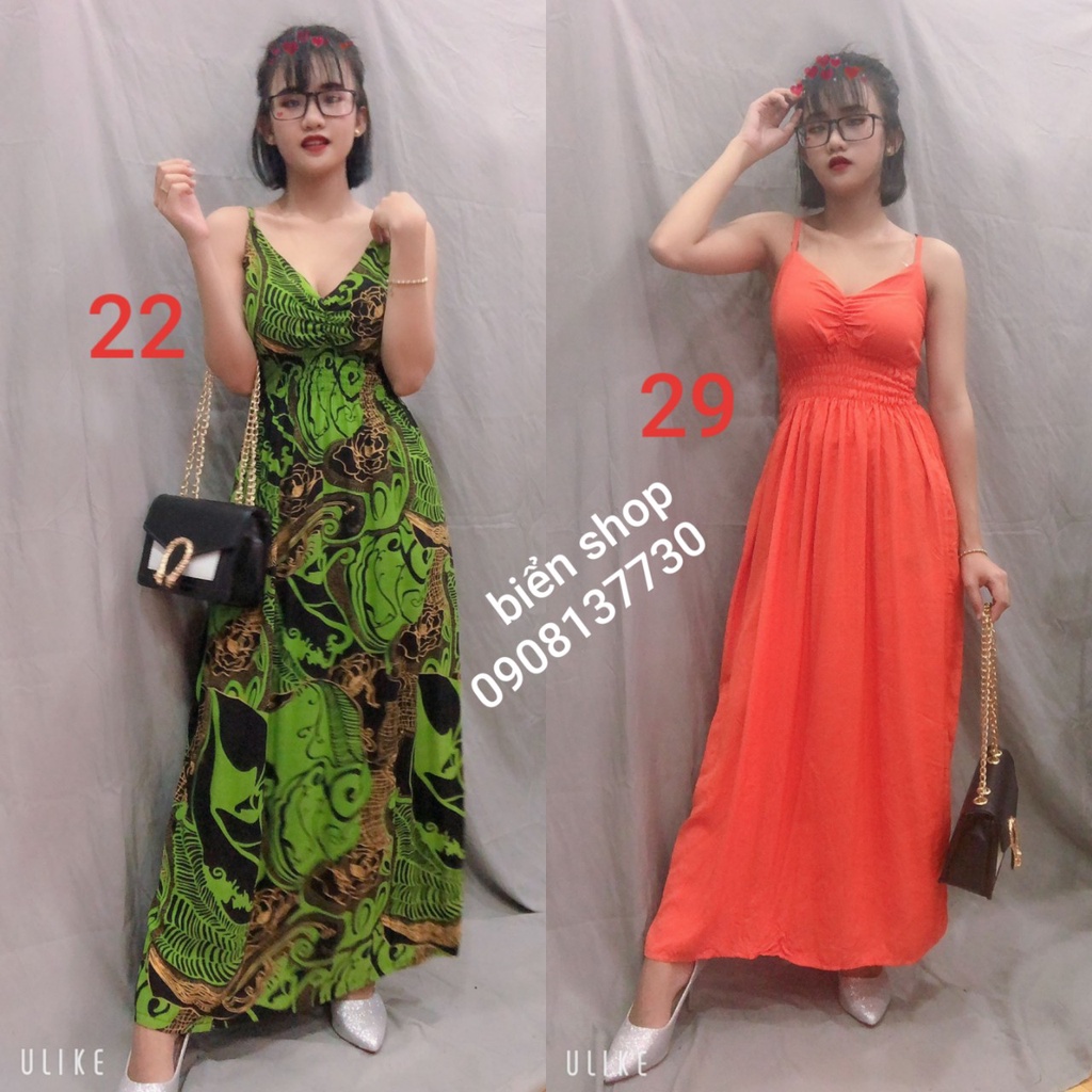 Đầm lanh hai dây