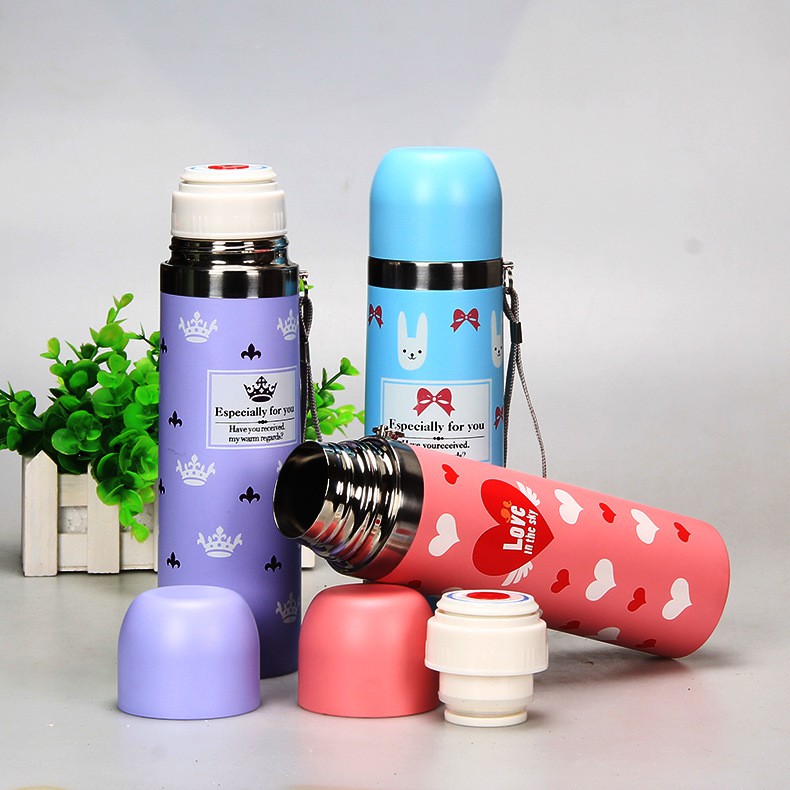 BÌNH INOX GIỮ NHIỆT NẮP CÀI TRÁI CÂY - 500ML