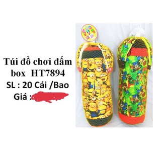 Túi đấm bốc Boxing minion size Lớn cho trẻ - Tặng kèm 2 bao tay đấm bốc - Đồ chơi trẻ em