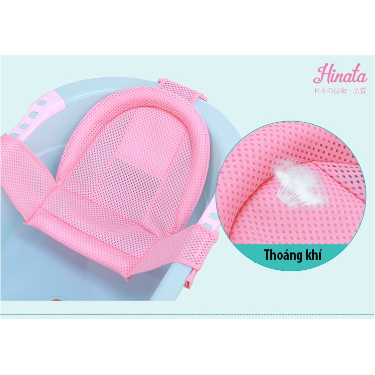 Lưới tắm cho bé sơ sinh HINTA - Chất liệu cao cấp, xốp mềm mang lại cảm giác thoải mái cho bé BT04