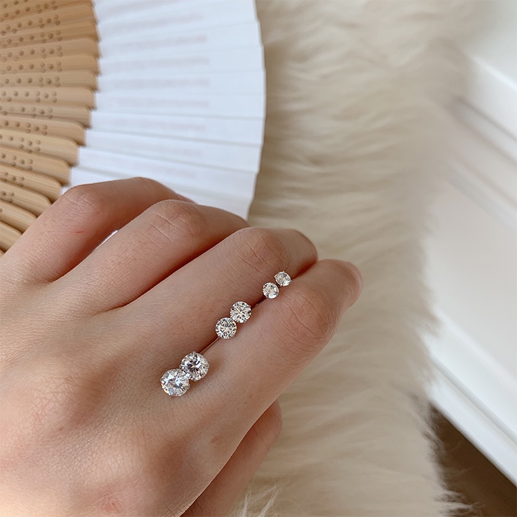 Bông Tai Nụ đá  Nhiều Màu nam nữ  Đá Zircon đơn giản cá tính XBB48 - Bảo Ngọc Jewelry