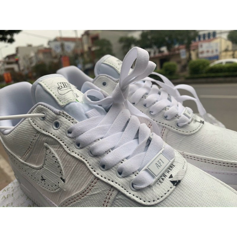 [Free Ship] Giày thể thao Air force 1 All White [ Nike xé ] [ Af1 ] [ air force one ] [ af1 xé ]