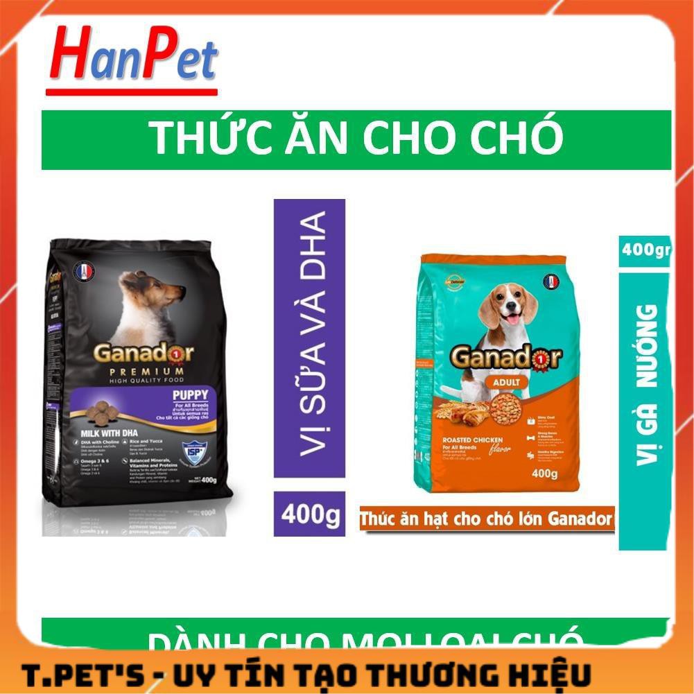 GANADOR - gói 400gr-Thức ăn chó dạng hạt cao cấp (dành cho mọi loại chó) đồ ăn khô cho cún