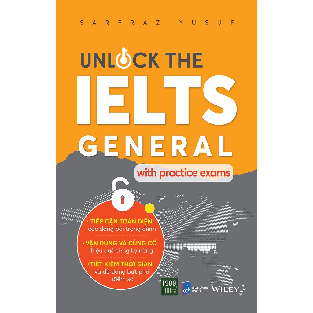 Sách - Unlock the ielts general with practice exams- 1980