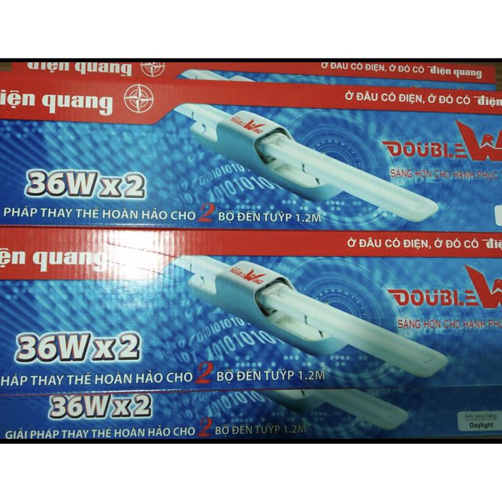 Bộ đèn Doublewing Điện Quang ĐQ DW 236D 2x36W ( Ánh sáng trắng )