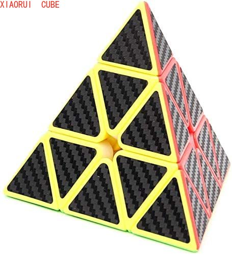 Đồ chơi khối rubik 3x3 hình kim tự tháp bằng sợi Carbon