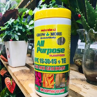 Phân bón lá của Mỹ NPK 15-30-15+TE 500G dùng cho mọi giai đoạn của cây trồng