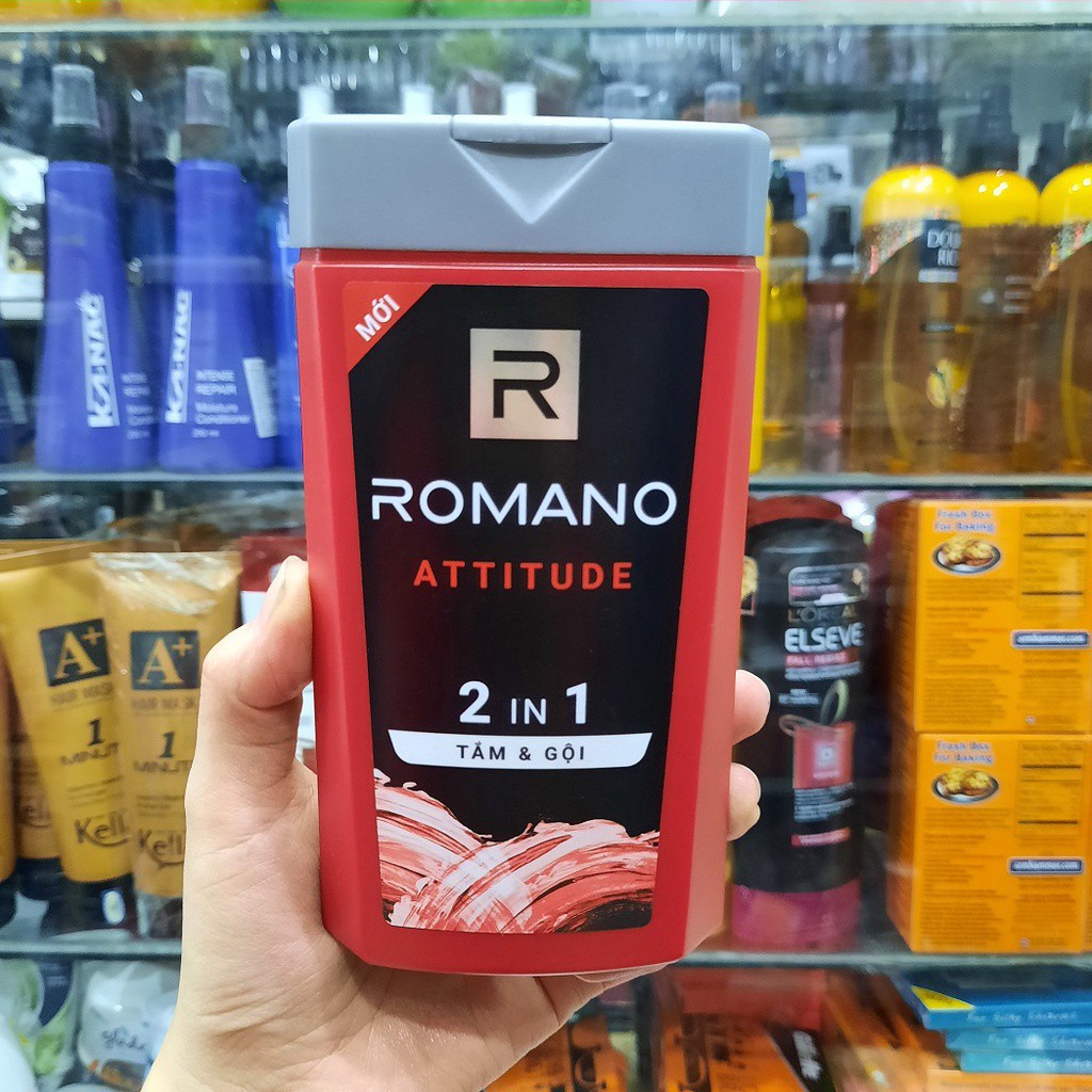 Tắm gội 2 trong 1 Romano Attitude 180g