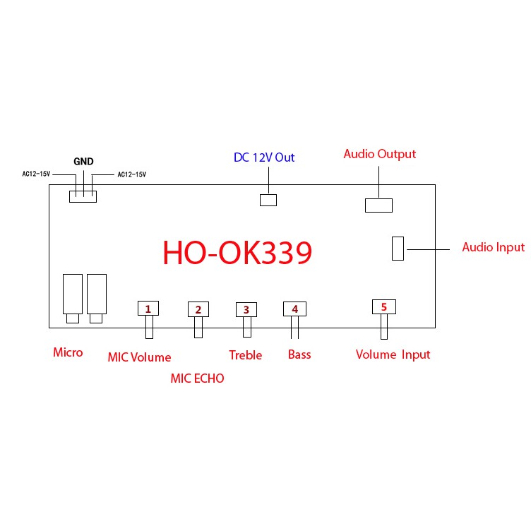 MẠCH ECHO KHUẾCH ĐẠI MICRO KARAOKE TẠO VANG PT2399 - OK339