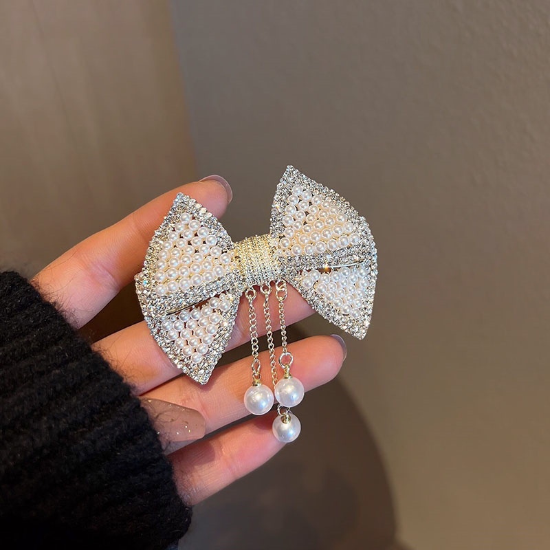 Kẹp Tóc Đính Ngọc Trai Thời Trang Cho Nữ