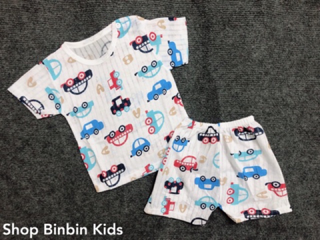 Bộ cotton sợi tre cho bé