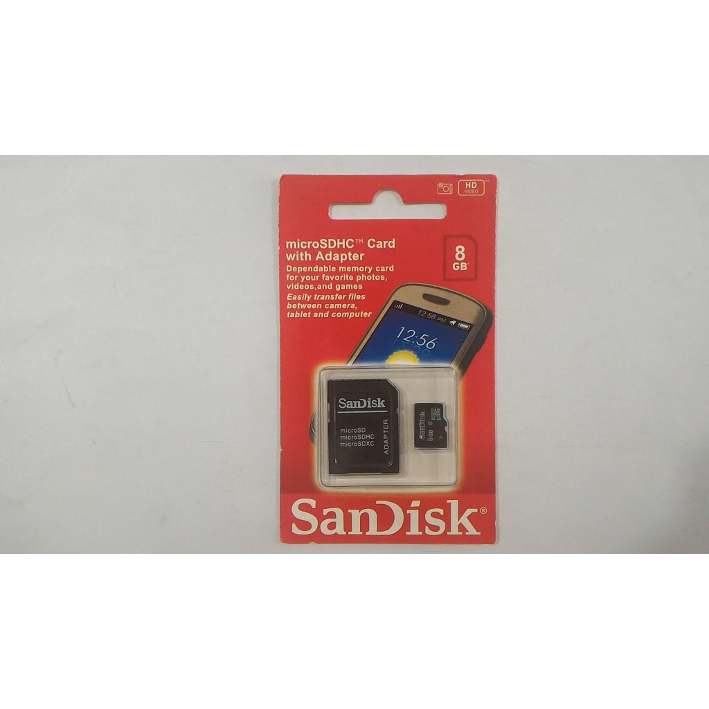 Bộ Nhớ Sandisk 8gb Class 10 + Bộ Chuyển Đổi