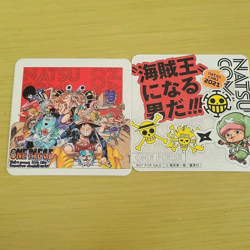 Set 2 LÓT LY NATSUCOMI 2021 -  ONE PIECE