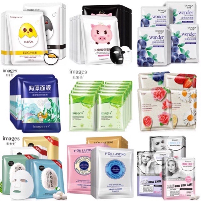 Set 10 mặt nạ Nội Địa Trung Hàng chính hãng