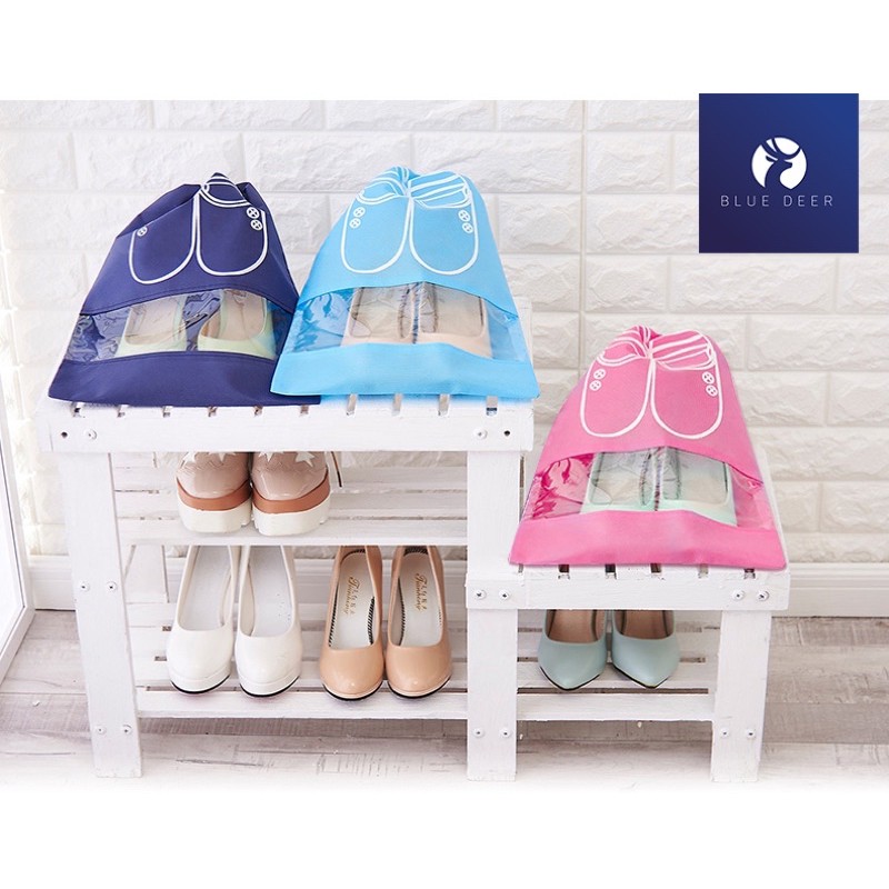 Túi Đựng Giày Dép - túi đựng giày bóng đá - Vải chống thấm nước nhẹ Size Lớn 44x32 - BLUE DEER