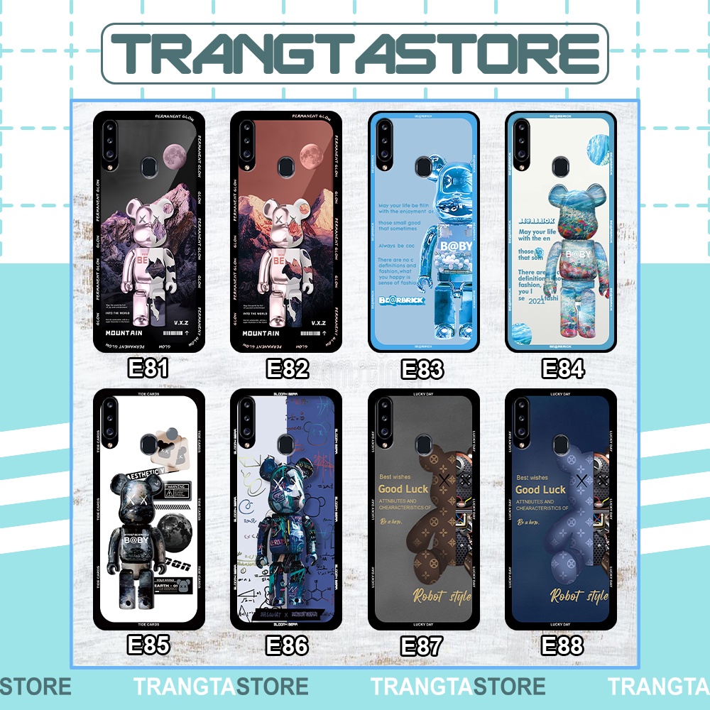 Ốp lưng Samsung A20s in hình gấu Bearbrick,Mountain,xanh,đen,đỏ giá rẻ
