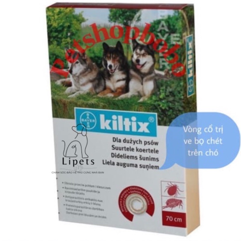 VÒNG CỔ VE BỌ CHÉT TRÊN CHÓ MÈO KILTIX