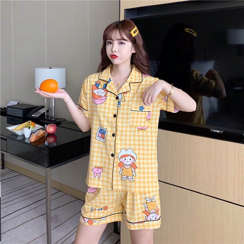 (ORDER) ĐỒ NGỦ NỮ MÙA HÈ chất liệu cotton thấm hút mồ hôi dành cho nữ