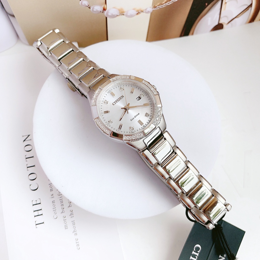 Đồng hồ nữ dây thép Citizen EW2460 56A Riva Woman