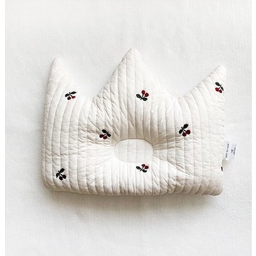 Gối ngủ cotton tinh khiết hình tròn thoáng khí chỉnh sửa tư thế đầu chống đau dành cho bé
