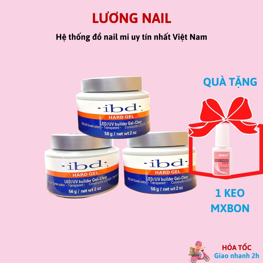 Gel đắp móng IBD nóng nhẹ 56g