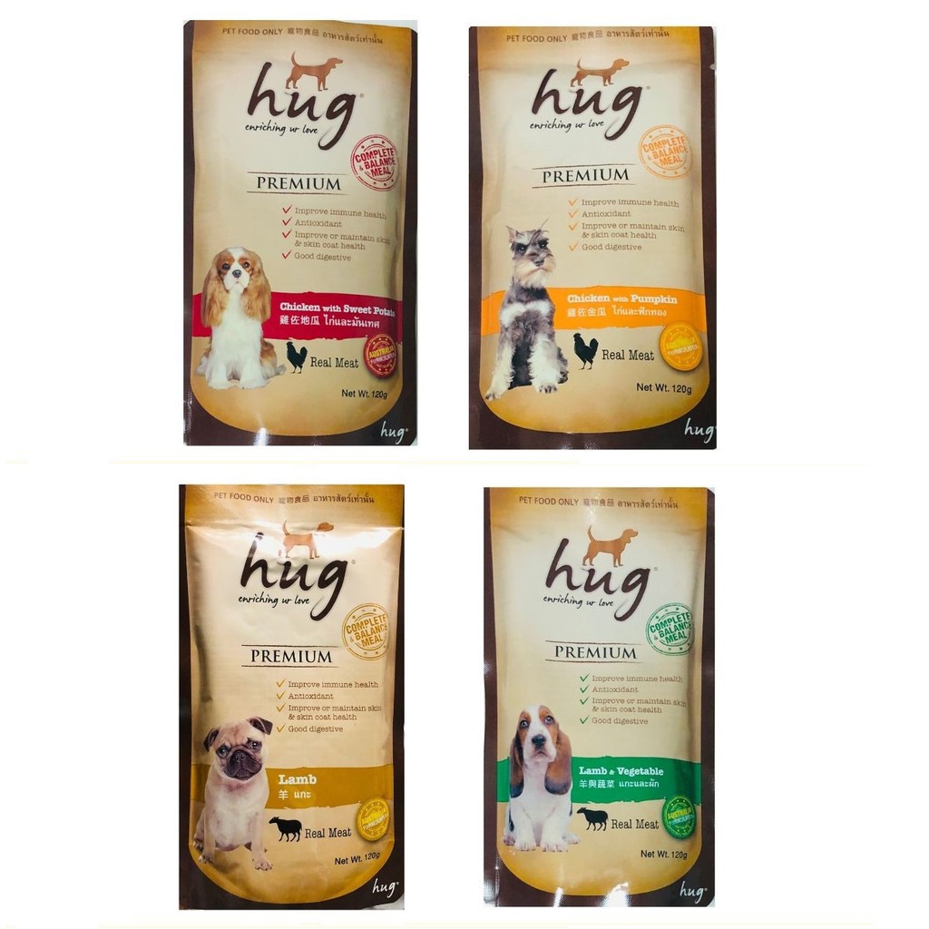 Pate cho chó Hug, gói 120g - Jpet Shop