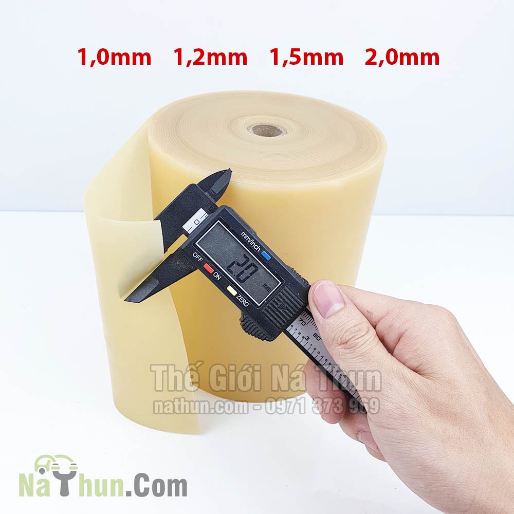 Dây thun dẹt 1,0mm - 1,2mm - 1,5mm - 2,0mm cao su tấm làm ná, tập thể thao