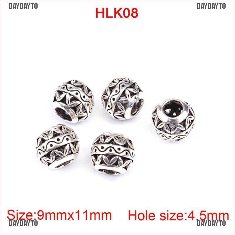 Bộ 10 Vòng Bện Tóc Bằng Hợp Kim Thiết Kế Rỗng Phong Cách Viking Cổ Điển