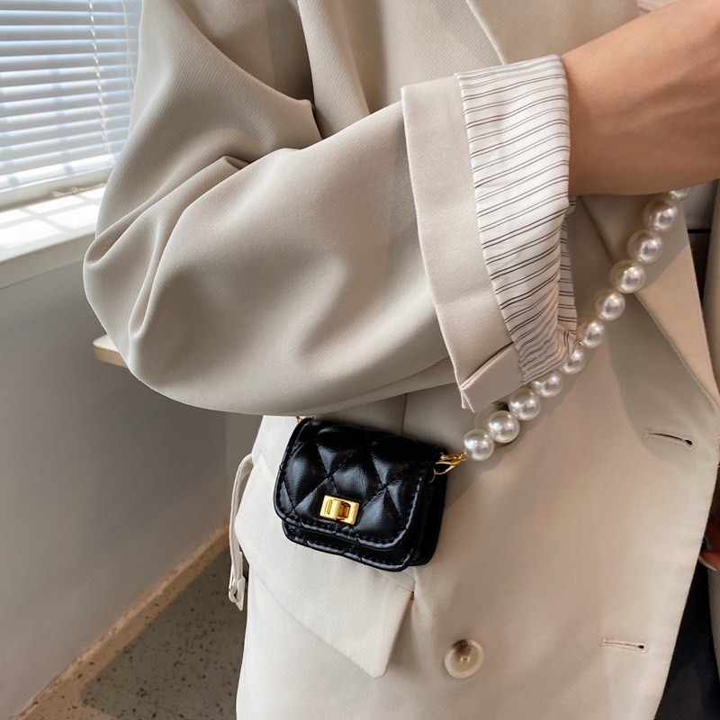 Túi xách nữ mini túi đeo chéo quai đeo ngọc trai nhân tạo1999store_official